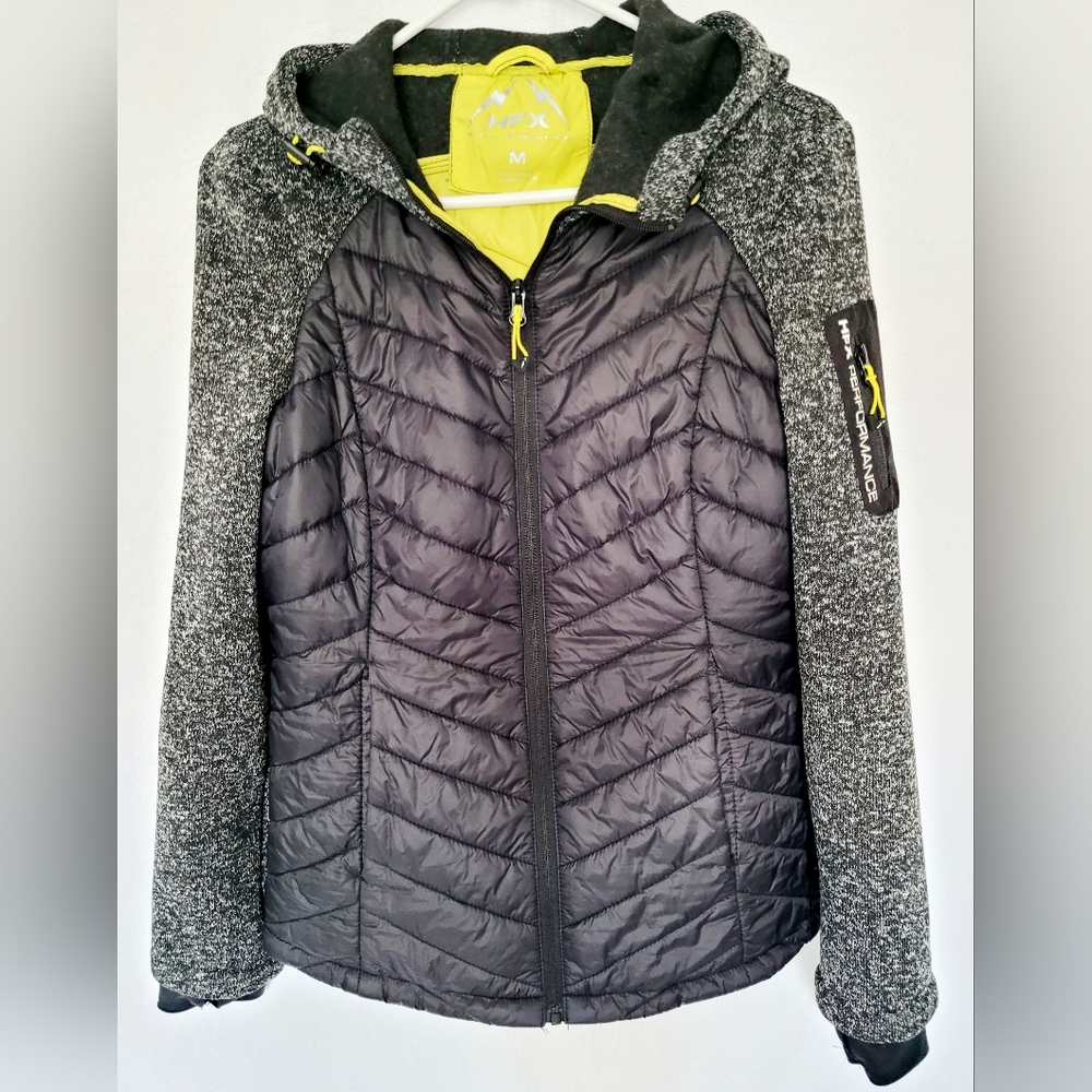 Hfx Performance Mixed Media Active Jacket Knit Sl… - image 3